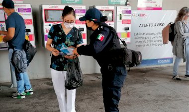 Policía de Chimalhuacán impulsa la proximidad social
