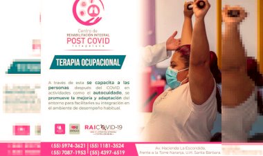 Continúa rehabilitación a pacientes covid-19 en Ixtapaluca