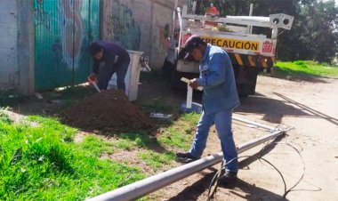 Lleva Antorcha luminarias a Santa María Xonacatepec