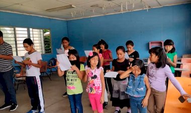 Escuela antorchista impulsa coro estudiantil en comunidad de Chiapas