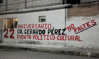 Colonia Gerardo Pérez cumple veintidós años de unidad y lucha 