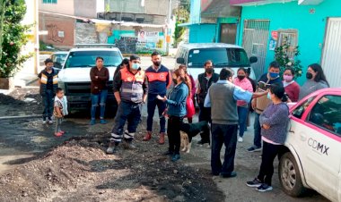 Evalúa Protección Civil daños por deslave en San José Buenavista