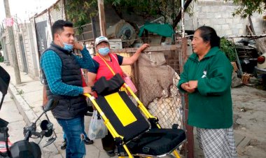 Antorcha brinda apoyo a familia de escasos recursos con silla de ruedas