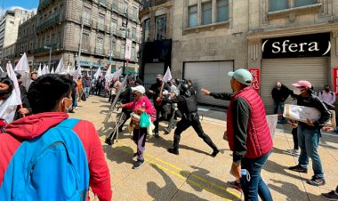 Morena reprime a colonos de Tláhuac