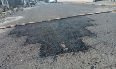 Lleva Antorcha bacheo a colonia del sur