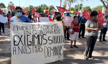 Quintanarroenses piden solución inmediata a sus demandas