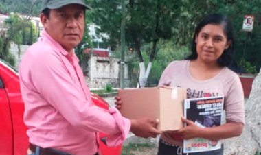 Antorcha apoya a familias pobres de Alaquines con despensas