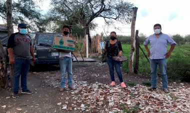 Antorcha lleva apoyo alimentario e insumos contra covid-19 a familias de Rioverde
