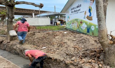 Gestión de Antorcha logra obra en preescolar de San Rafael