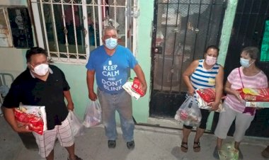Antorcha entrega despensas en Ciudad Juárez, Chihuahua