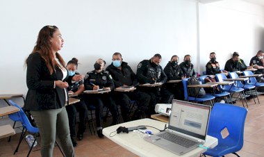 Policías de Chimalhuacán capacitados en el Nuevo Modelo Nacional de Justicia Cívica