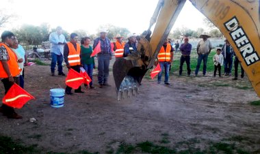 Ayuntamiento inicia construcción de tanque elevado para comunidad de Juan Sarabia
