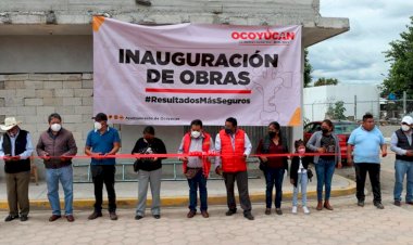 Entrega gobierno de Ocoyucan obras en Malacatepec