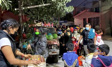 Antorcha es tradición: en San Pedro llevan a cabo segunda caminata al Mictlán