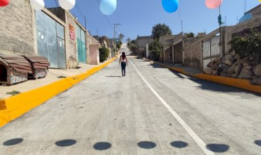 Obtienen pavimentación a través de participación ciudadana en Ixtapaluca