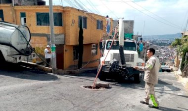 Antorcha logra desazolve de drenaje en San José Buenavista, Iztapalapa