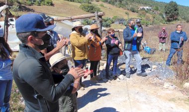 Rehabilitan línea de conducción de agua potable en Boca Nopal