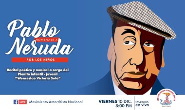 ¡Homenajean los niños a Neruda!