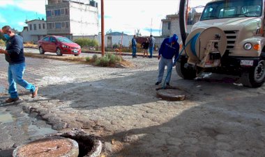 Destapan drenaje en Cañada Morelos; ayuntamiento pide cautela con desechos