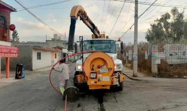 Antorcha logra desazolve de red de drenaje en colonia La Habana, Tláhuac