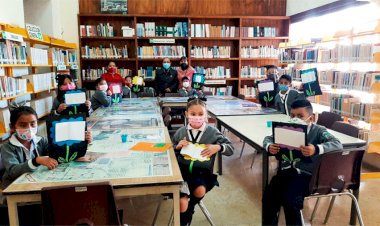 Niños visitan biblioteca de Tepexi