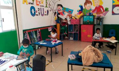 Inician clases en preescolar Gabino Lozano Sánchez de Tecomatlán