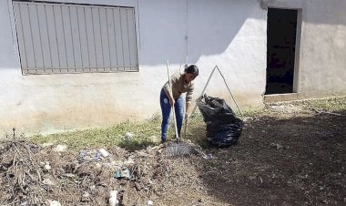 Moradores del Albergue Estudiantil “Felipe Carrillo Puerto”, realizan servicio a la comunidad