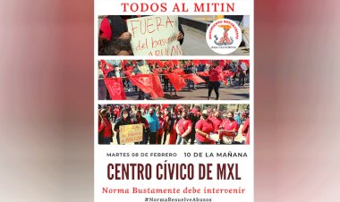 Antorcha se moviliza en defensa de trabajadores del 'basurón' de Mexicali