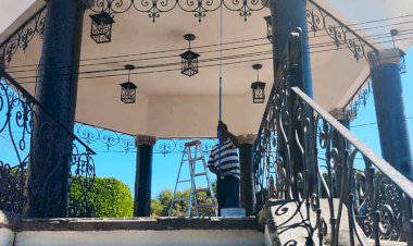 Gobierno de Sultepec y quinta regiduría rehabilitan espacios públicos
