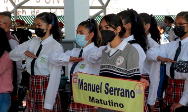 En las escuelas de noroeste mexiquense se fomentan los valores cívicos