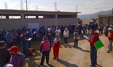 Colonos de Nanacamilpa reactivan su reunión con dirigentes de la zona