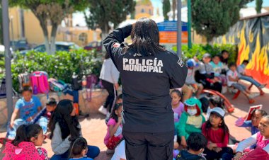 Imparten policías curso de verano en Ocoyucan