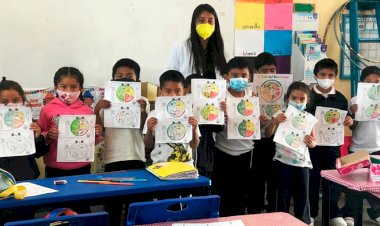Imparten plática de nutrición a estudiantes de Ocoyucan