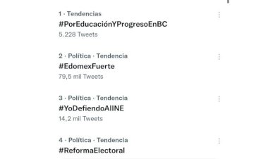 Es tendencia en BC protesta digital #PorEducaciónYProgreso