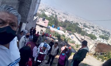 Vecinos de la zona alta de Chimalhuacán exigen agua potable