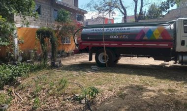 Gestionan antorchistas agua potable para familias de Nicolás Romero