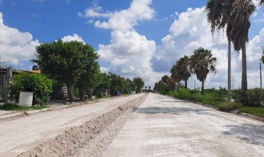Inicia pavimentación en Matamoros por gestión de Antorcha