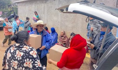 Antorchistas logran despensas para habitantes en Salvador Escalante