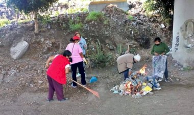Habitantes mejoran colonia Emiliano Zapata