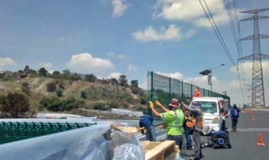 Comunidad Emiliano Zapata logra que Capufe instale mallas en puente vehicular
