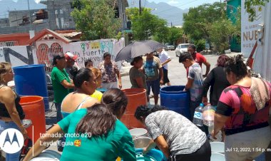 Suministran agua a colonias de Monterrey por gestión antorchista