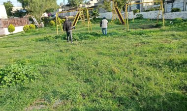 Antorchistas sanean áreas verdes y centro comunitario