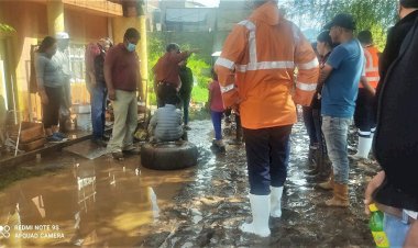 Fuertes lluvias causan estragos en la colonia Mártires de Antorcha