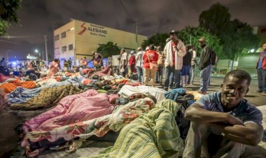 Migrantes al desborde en Tijuana 