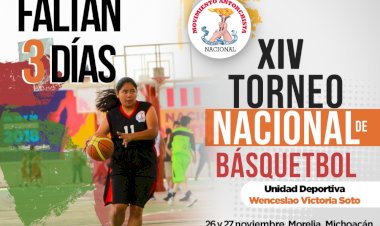 Cada día falta menos  para el XIV Torneo Nacional de Básquetbol