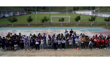 Encuentro de fútbol de las Escuelas antorchistas de Xalapa