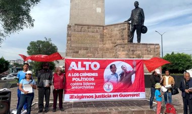 Desde Michoacán, continúan exigiendo justicia por antorchistas asesinados en Guerrero