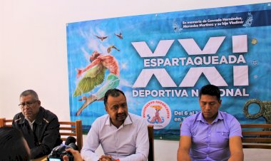 Delegación de 320 zacatecanos se moviliza hacia la XXI Espartaqueada Deportiva Nacional