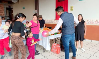 Antorcha festeja a los niños de zonas marginadas de Tlaxcala