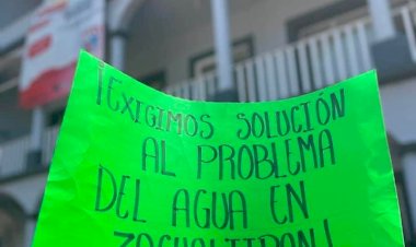 Vecinos de Zacualtipán, Hidalgo protestan por falta de agua